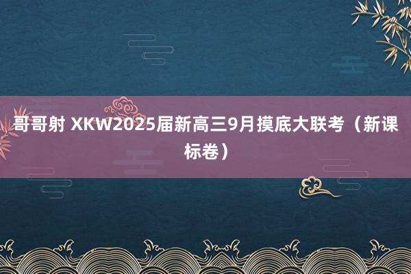 哥哥射 XKW2025届新高三9月摸底大联考（新课标卷）