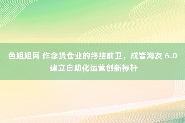 色姐姐网 作念货仓业的终结前卫，成皆海友 6.0 建立自助化运营创新标杆