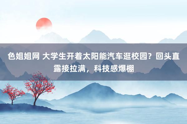 色姐姐网 大学生开着太阳能汽车逛校园？回头直露接拉满，科技感爆棚