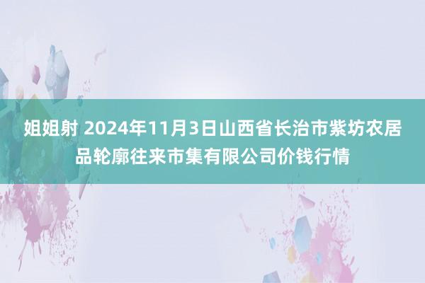 姐姐射 2024年11月3日山西省长治市紫坊农居品轮廓往来市集有限公司价钱行情