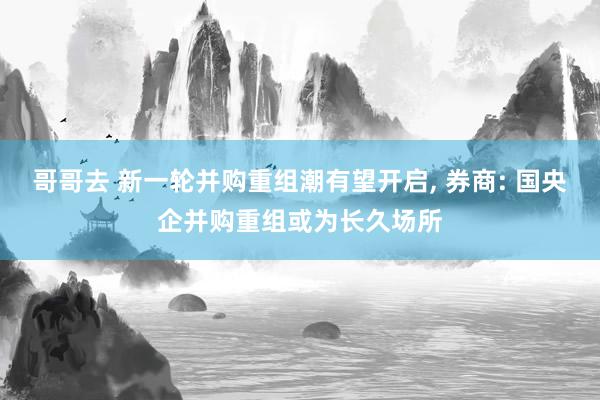 哥哥去 新一轮并购重组潮有望开启, 券商: 国央企并购重组或为长久场所