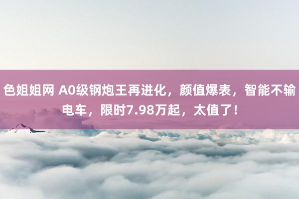 色姐姐网 A0级钢炮王再进化，颜值爆表，智能不输电车，限时7.98万起，太值了！