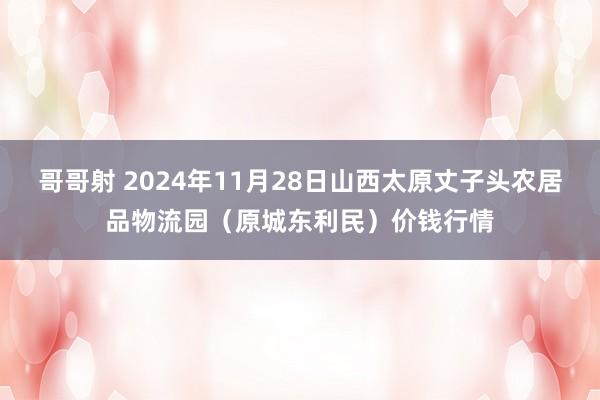 哥哥射 2024年11月28日山西太原丈子头农居品物流园（原城东利民）价钱行情