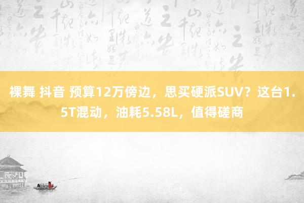 裸舞 抖音 预算12万傍边，思买硬派SUV？这台1.5T混动，油耗5.58L，值得磋商