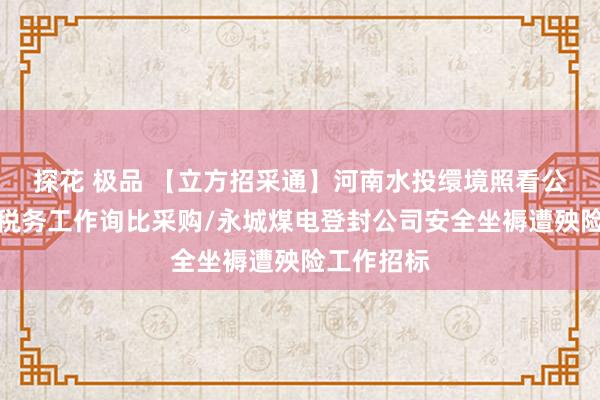 探花 极品 【立方招采通】河南水投缳境照看公司审计与税务工作询比采购/永城煤电登封公司安全坐褥遭殃险工作招标