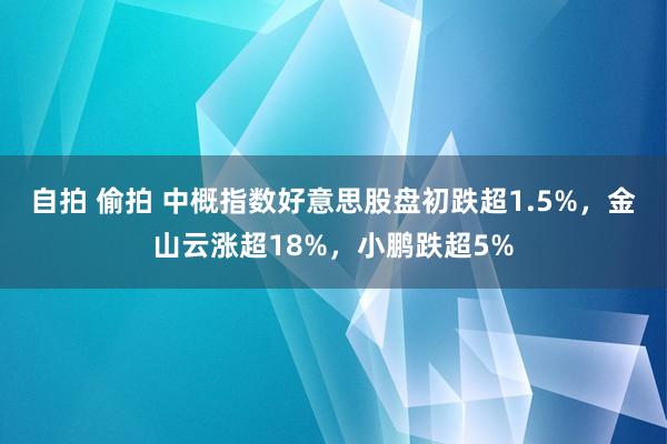 自拍 偷拍 中概指数好意思股盘初跌超1.5%，金山云涨超18%，小鹏跌超5%