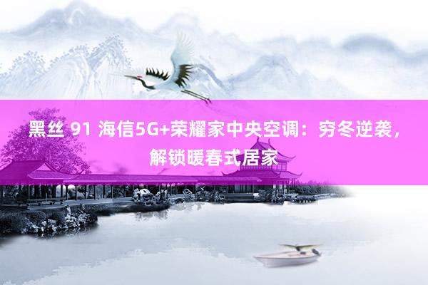 黑丝 91 海信5G+荣耀家中央空调：穷冬逆袭，解锁暖春式居家